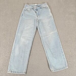 And Now This Jeans Womens 26 Light Wash Straight Leg High Rise Denim 100% Cotton